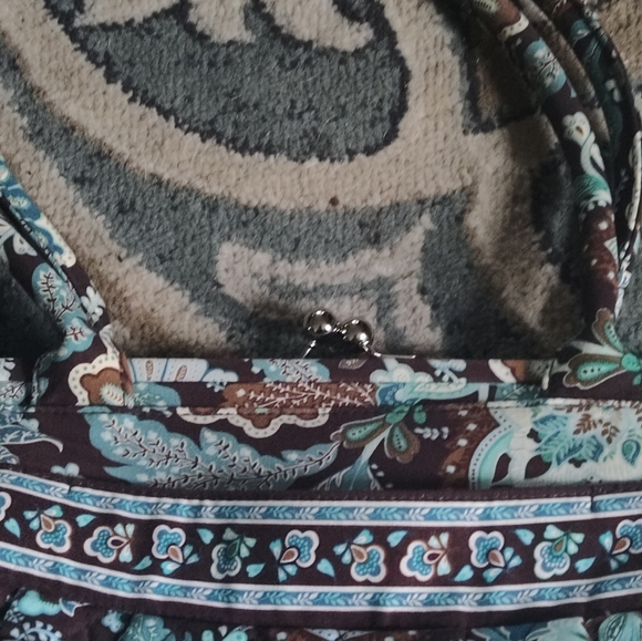 RETIRED JAVA BLUE VERY BRADLEY HANDBAG - Picture 2 of 5